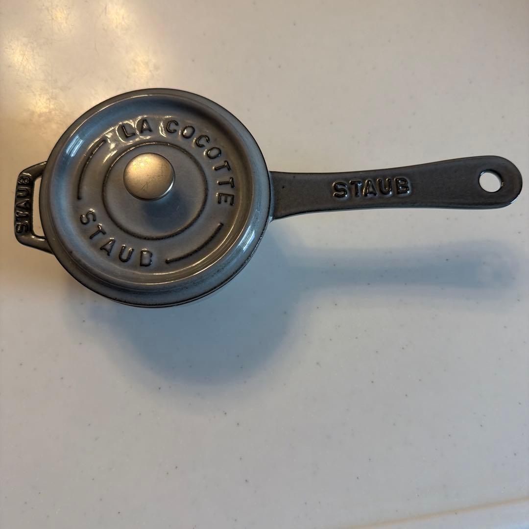 【未使用】ストウブ staub ミニソースパン　10cm グレー