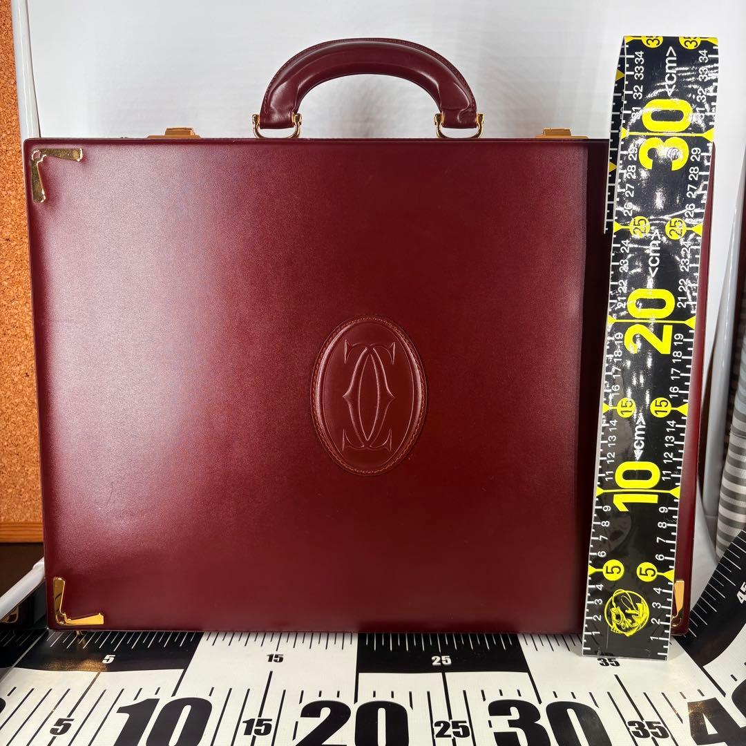 カルティエ　Cartier アタッシュケース マストライン ボルドー