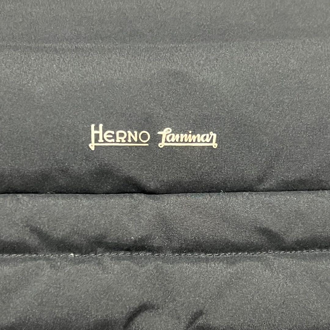 【極美品】 ヘルノ ラミナー ウィンドストッパー ダウンジャケット 42 黒