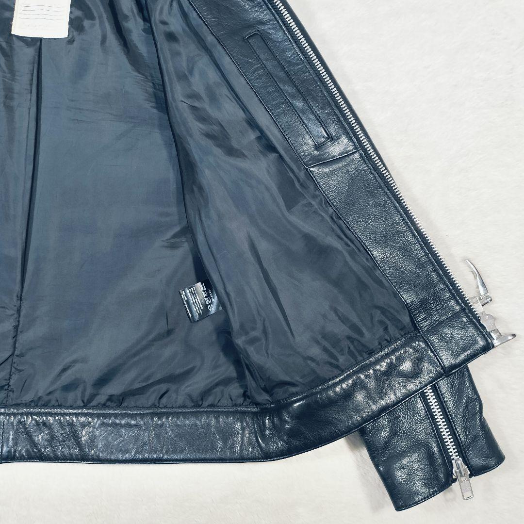 【美品☆XL】ヴァレット VALLET 01 シングルライダースジャケット　黒