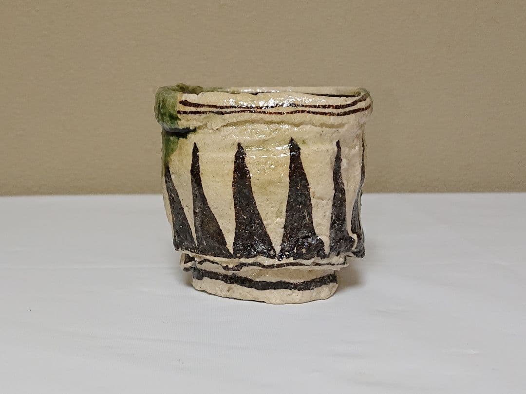 鈴木五郎 織部 ぐい呑