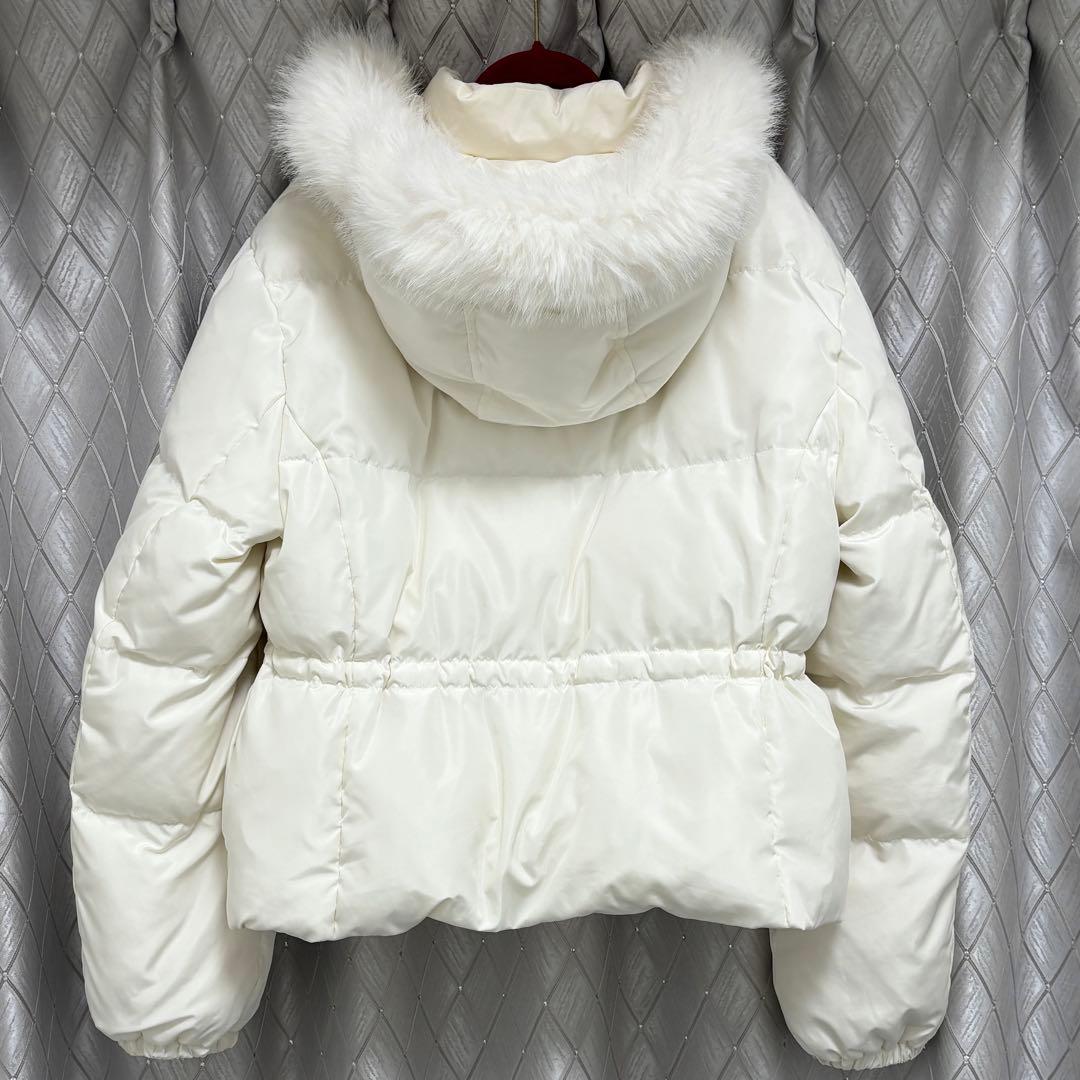 31 Sons de mode フードファー付ショートダウン アイボリー 38