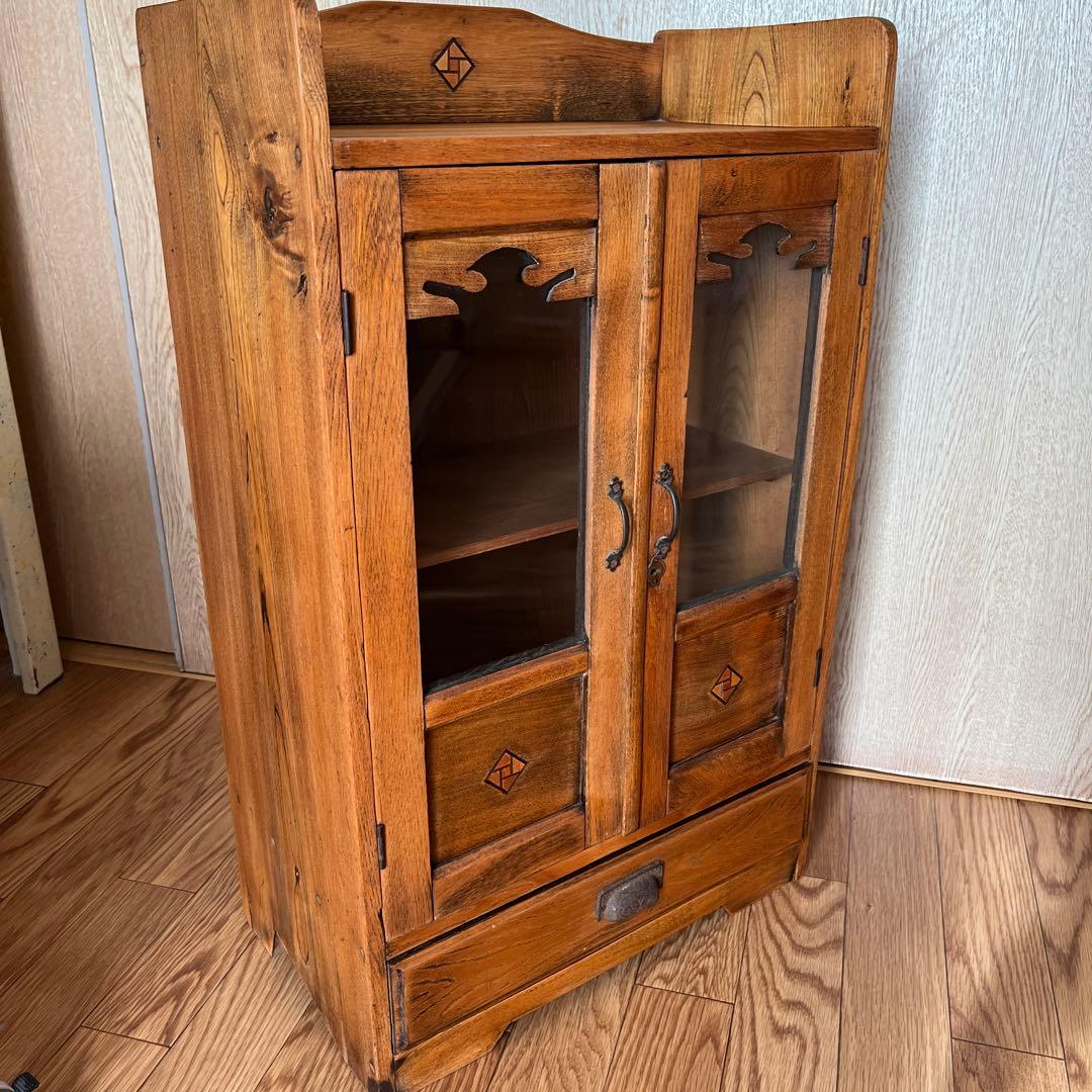 古家具 小さめのキャビネット 棚
