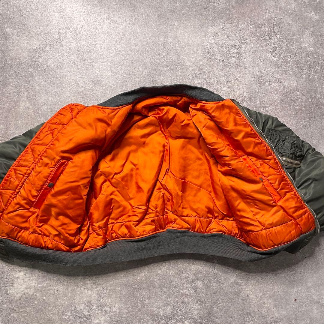 【激渋美品70s アルファ社製米軍実物MA-1 scovill gripper】