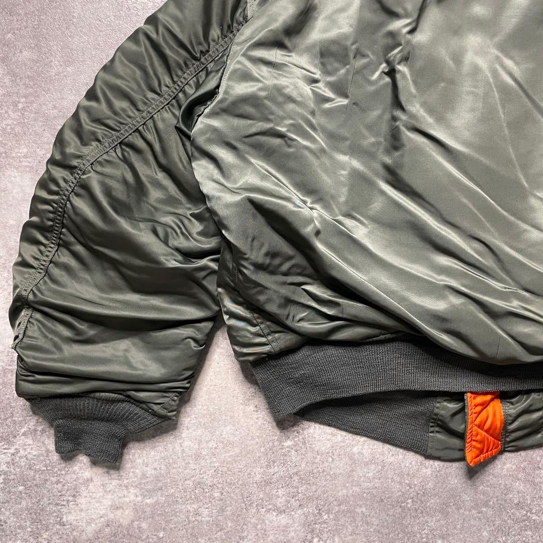 【激渋美品70s アルファ社製米軍実物MA-1 scovill gripper】