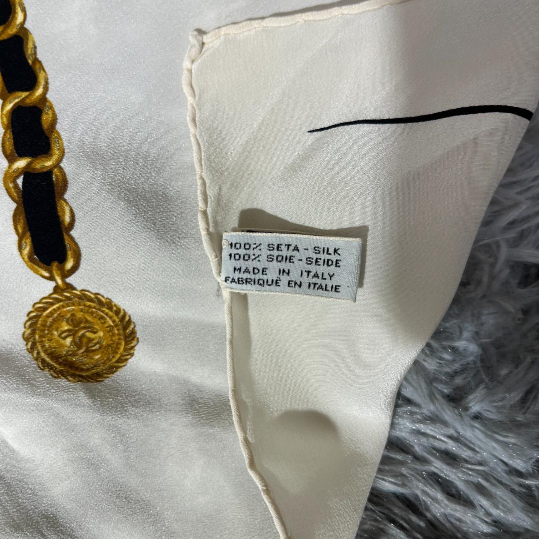 [大人気]　シャネル　ＣＨＡＮＥＬ　スカーフ　シルク　ココマーク　大判