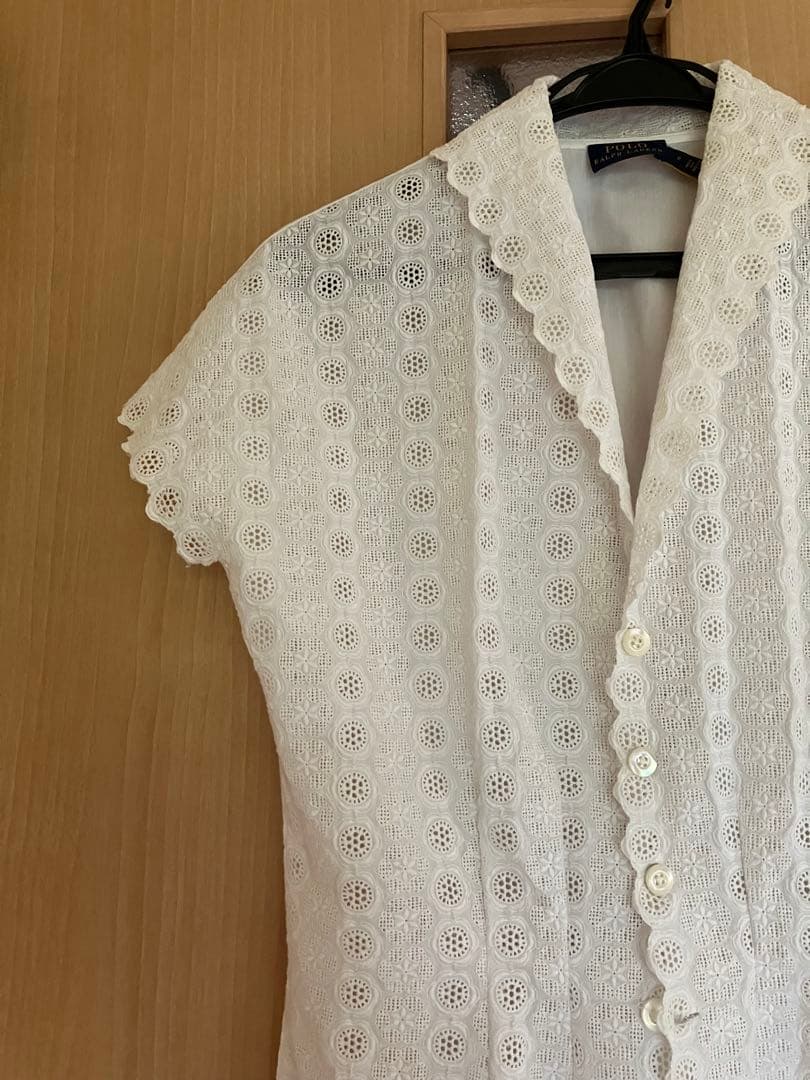 ポロラルフローレン レース　ブラウス　ホワイト　2 サイズ