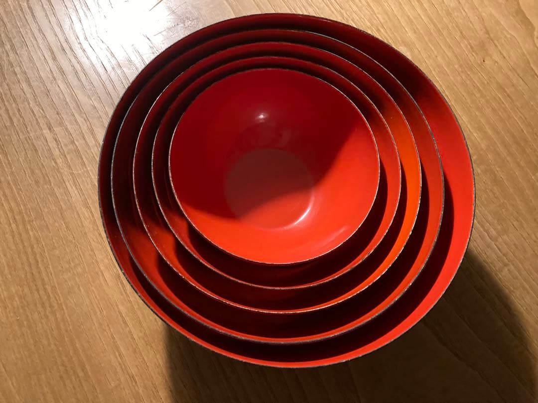 FINEL社 カイフランクデザイン　アンティーク　ホーローボール　5サイズセット