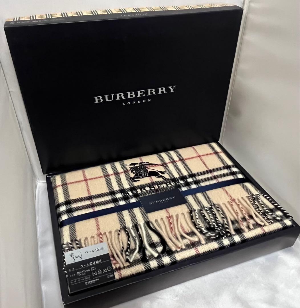BURBERRY バーバリー ロンドン　膝掛け　ノバチェック柄ウールブランケット