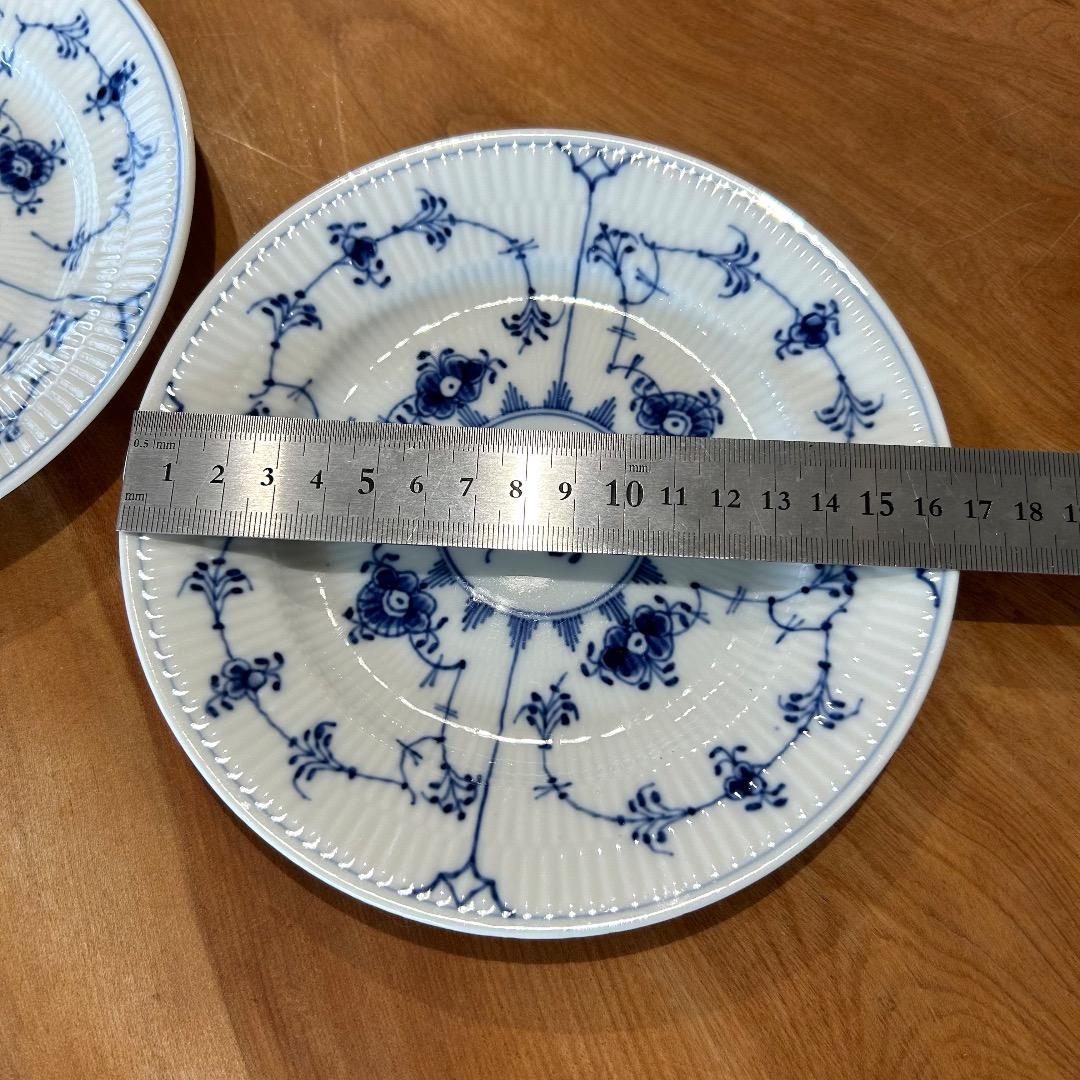 ロイヤルコペンハーゲン★プレイン★17cmケーキ皿★2枚組★美品