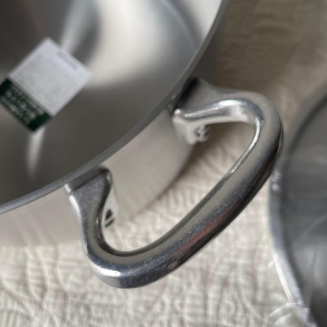 カンダ ハイグレード アルミ片手鍋 寸胴　目盛付 30cm 12L) 蓋つき