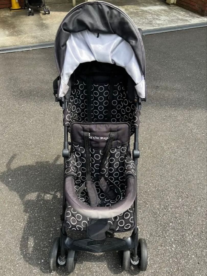 kinderwagon DUOシティHOPII 二人乗りベビーカー　ブラック