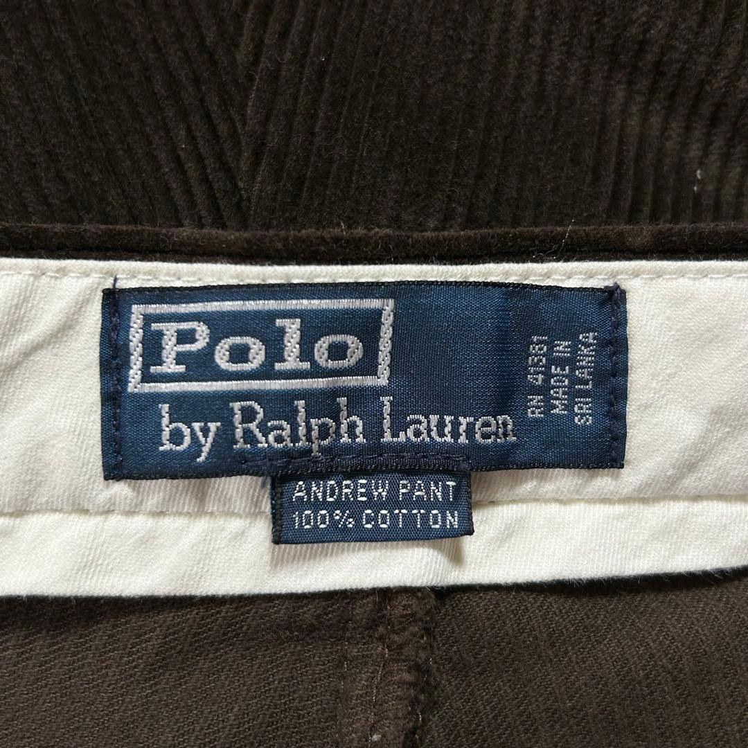 ポロバイラルフローレン中畝コーデュロイパンツP466アンドリュw40アメリカ古着