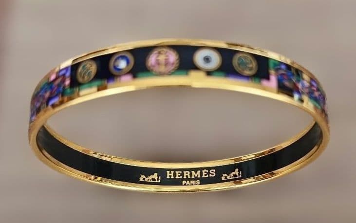 シ*ア様 HERMES エルメス　ブレスレット　七宝焼　バングル