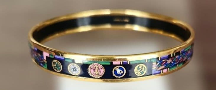シ*ア様 HERMES エルメス　ブレスレット　七宝焼　バングル