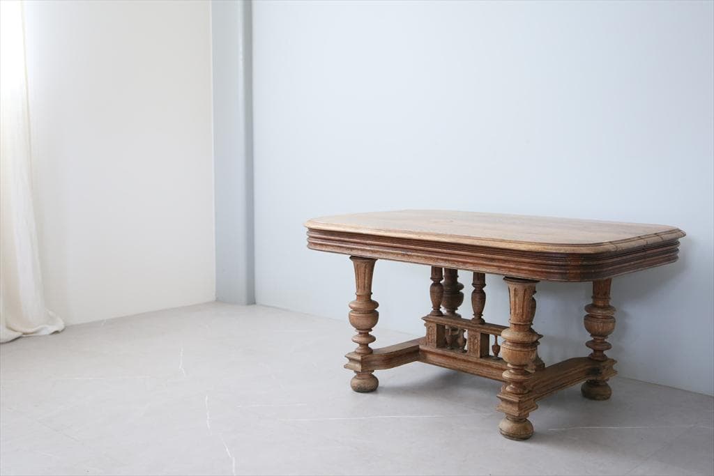 フランスアンティークアンリ2世様式コーヒーテーブル/ローテーブル机(90-98)