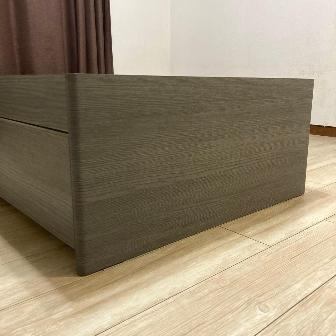 【自社配送限定販売】小傷あり/ニトリ収納付きすのこフレーム/セミシングルサイズ