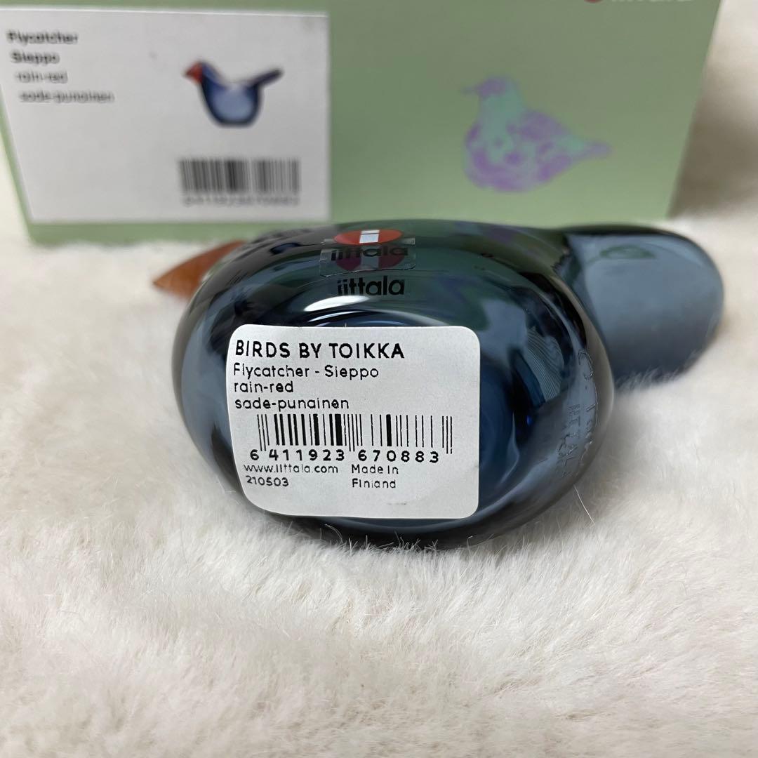 新品未使用 イッタラ　バード バイ トイッカ シエッポ レイン レッド