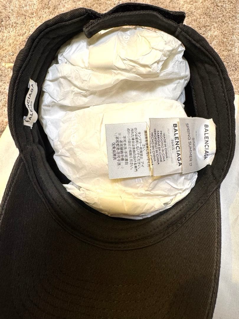BALENCIAGA バレンシアガ ベースボールキャップ ブラック