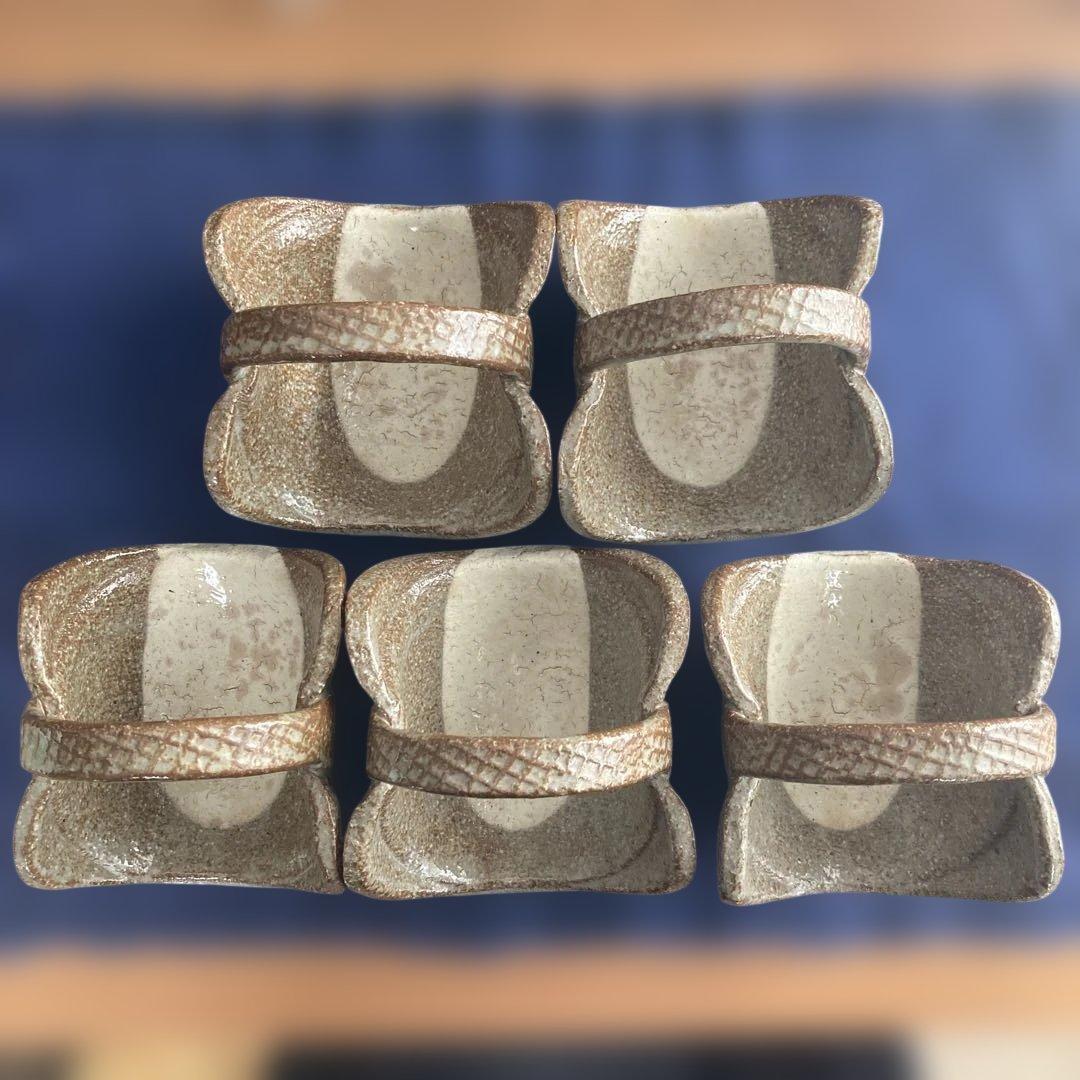 京焼　ルック・デ・ブック　バスケット　鉢　五客