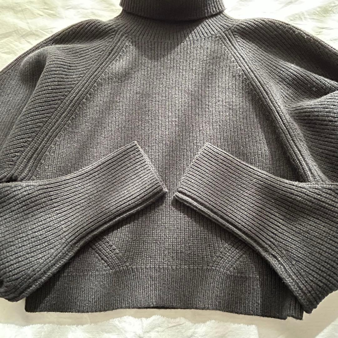 美品♡【Cygne】タートルニット コクーンスリーブ Rene ブラック 黒