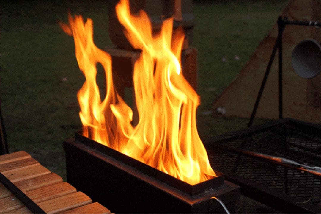 ironshop アイアンストーブ　2次燃焼焚き火台　お湯の出る焚き火台