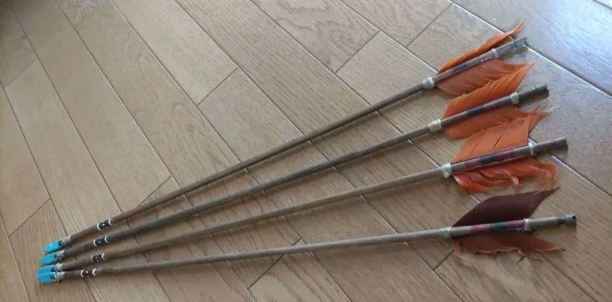 希少アリゾナARIZONAインディアン先住民伝統工芸品矢ターコイズ石羽根ナバホ