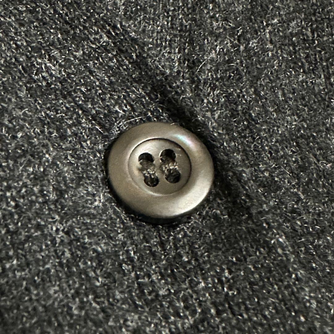 PRADA プラダ カシミヤ100 ダークグレー カーディガン ウールニット