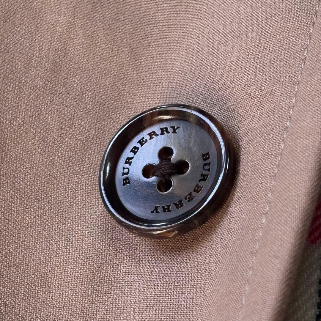 【美品】バーバリー バルカラーコート ライナー付き メガチェック 三陽商会 L