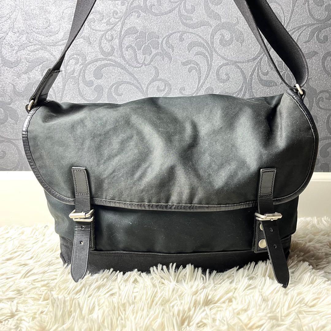 【美品✨】マーガレットハウエル ポーター コラボ メッセンジャーバッグ 黒