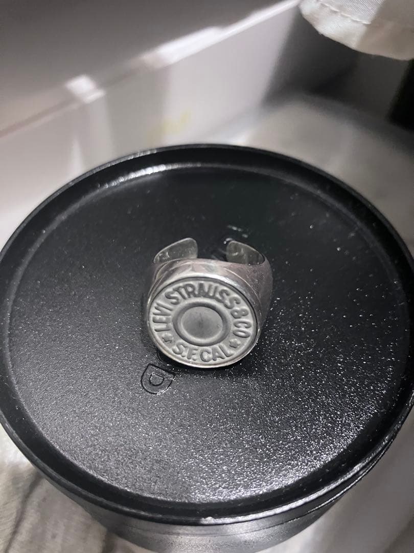 し*ん様 button works levi's ボタンリング 15号