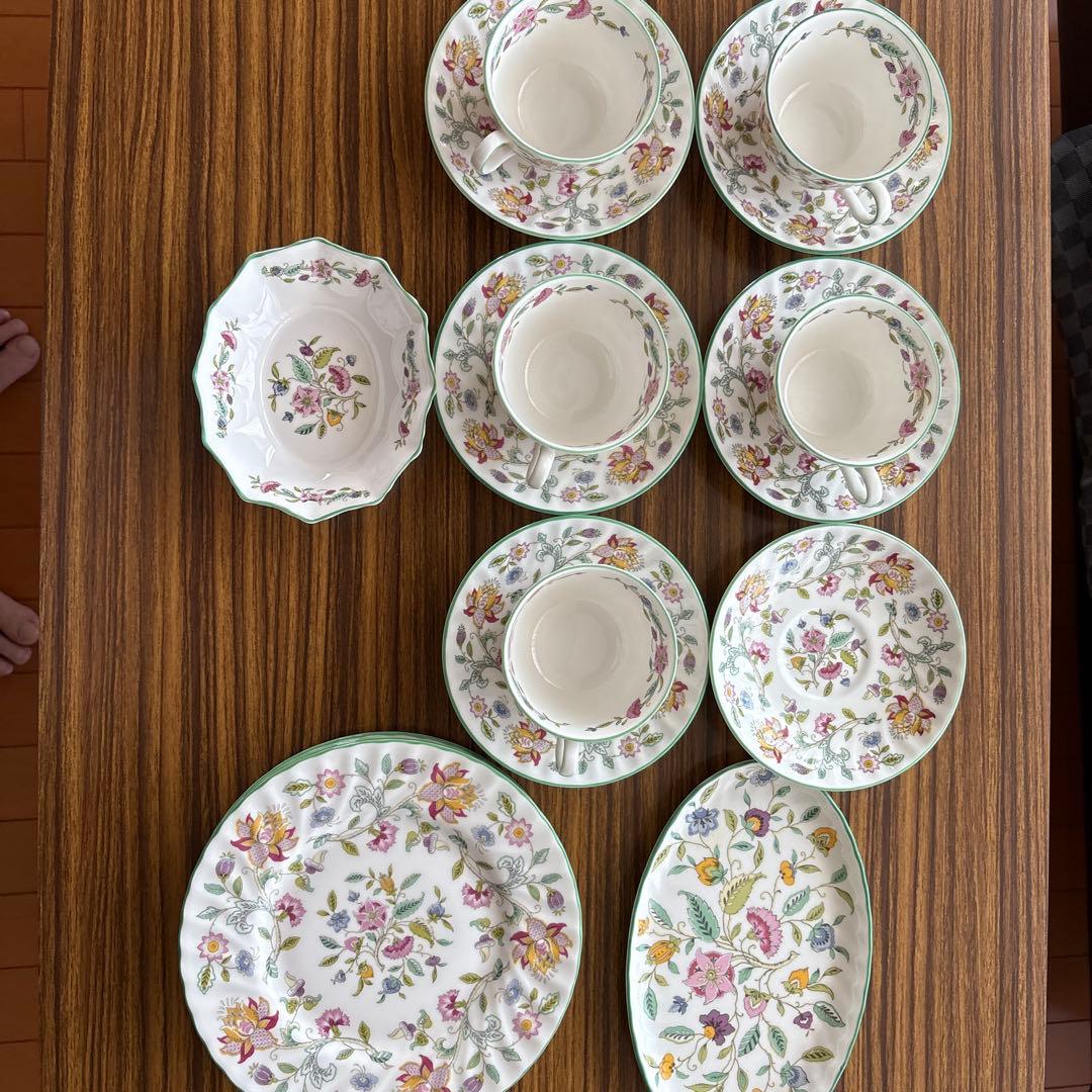 Mintonの花柄陶器食器セット