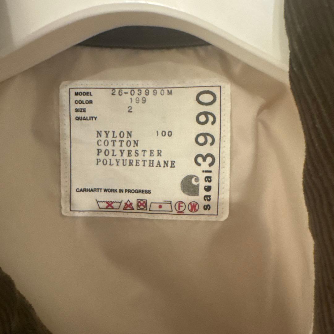 サカイ × カーハート コラボ ダック ジャケット sacai Carhartt