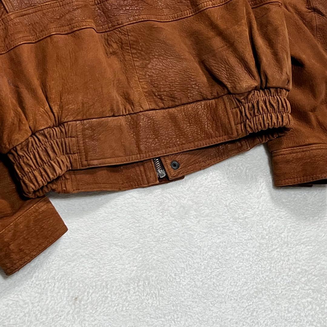 『90’s ヴィンテージ』A-2 フライトレザージャケット 本革 キャメル