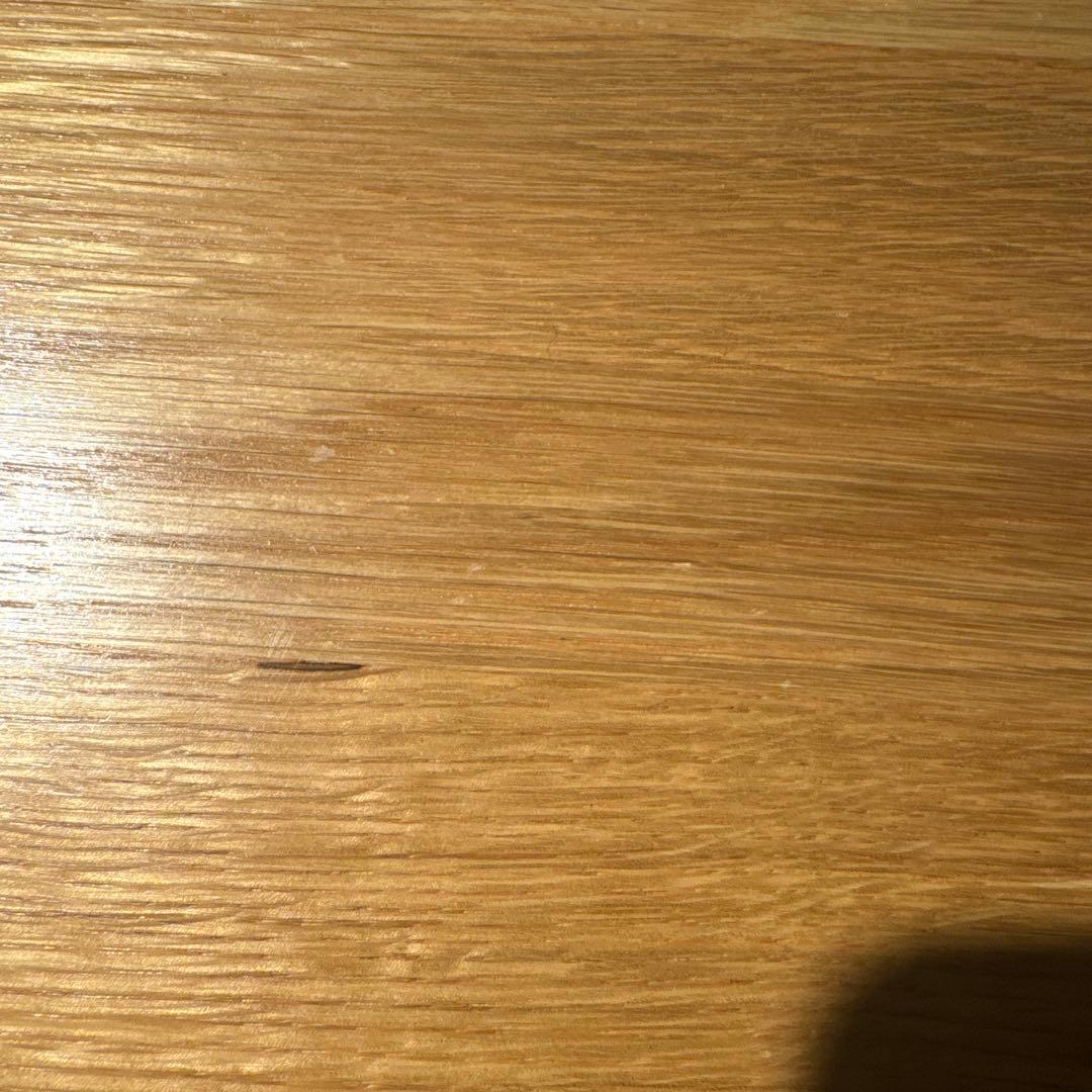 無印良品　オーク材　無垢材デスク(引出・足元棚付) 説明書付き