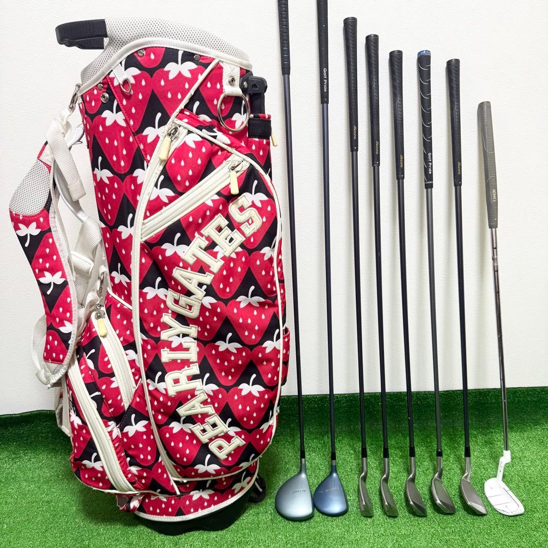 エフィル パーリーゲイツ 初心者 レディース ゴルフクラブセット ハーフ 一式