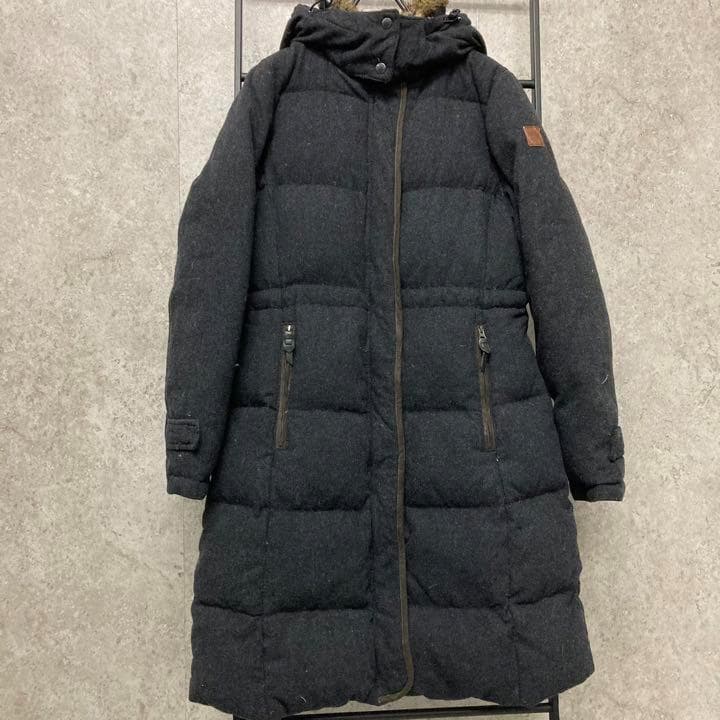 《US古着》ノースフェイス ダウンコート/ジャケット ロング丈 ロゴ刺繍