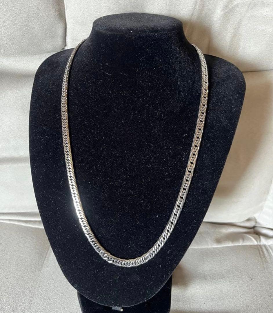 6面トリプルカット　喜平ネックレス　純チタン