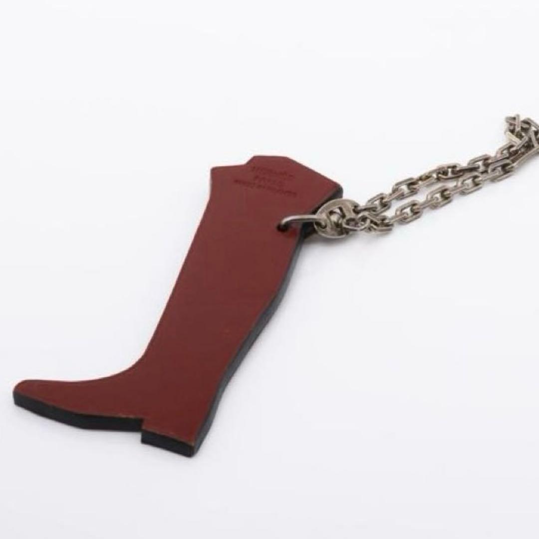 エルメス　Hermès　赤 ブーツ　靴　くつ　キーホルダー
