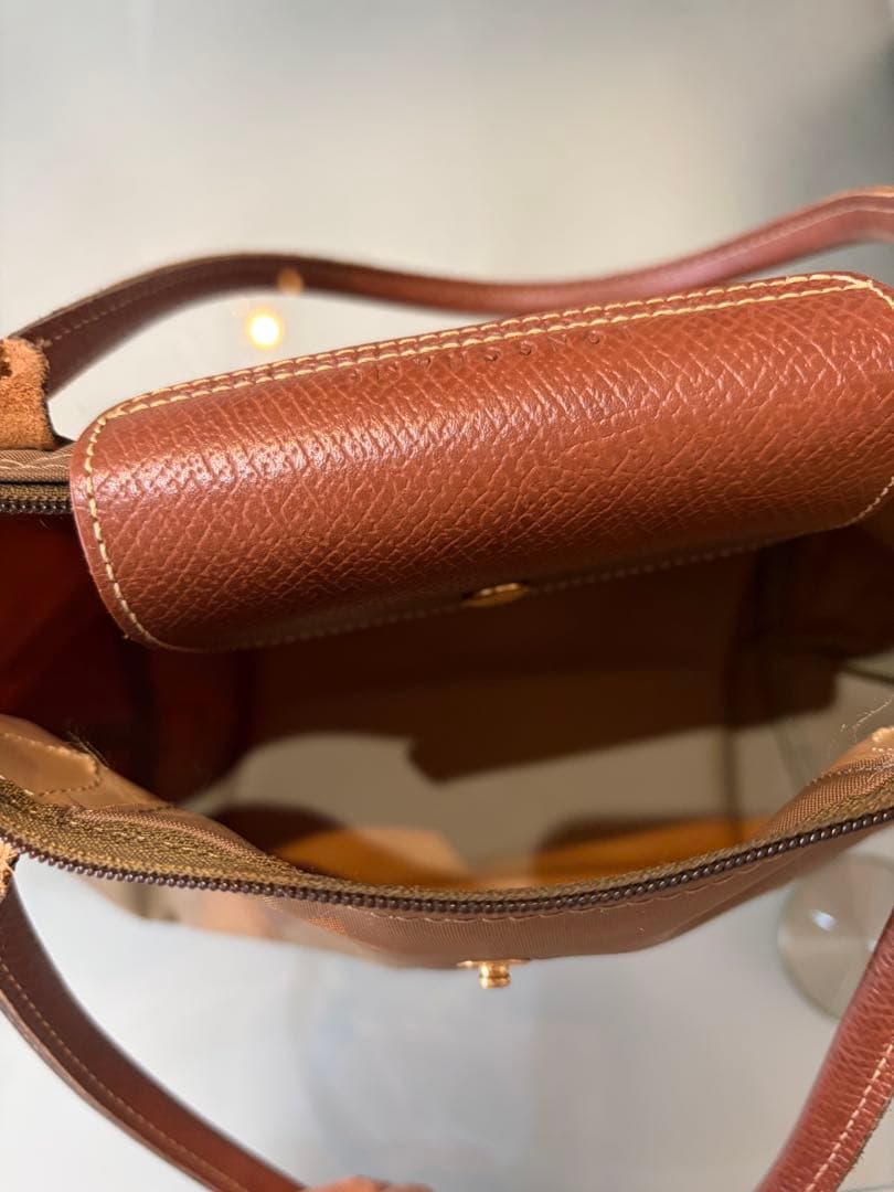 ロンシャン ル プリアージュ トートバッグ LONGCHAMP カーキ