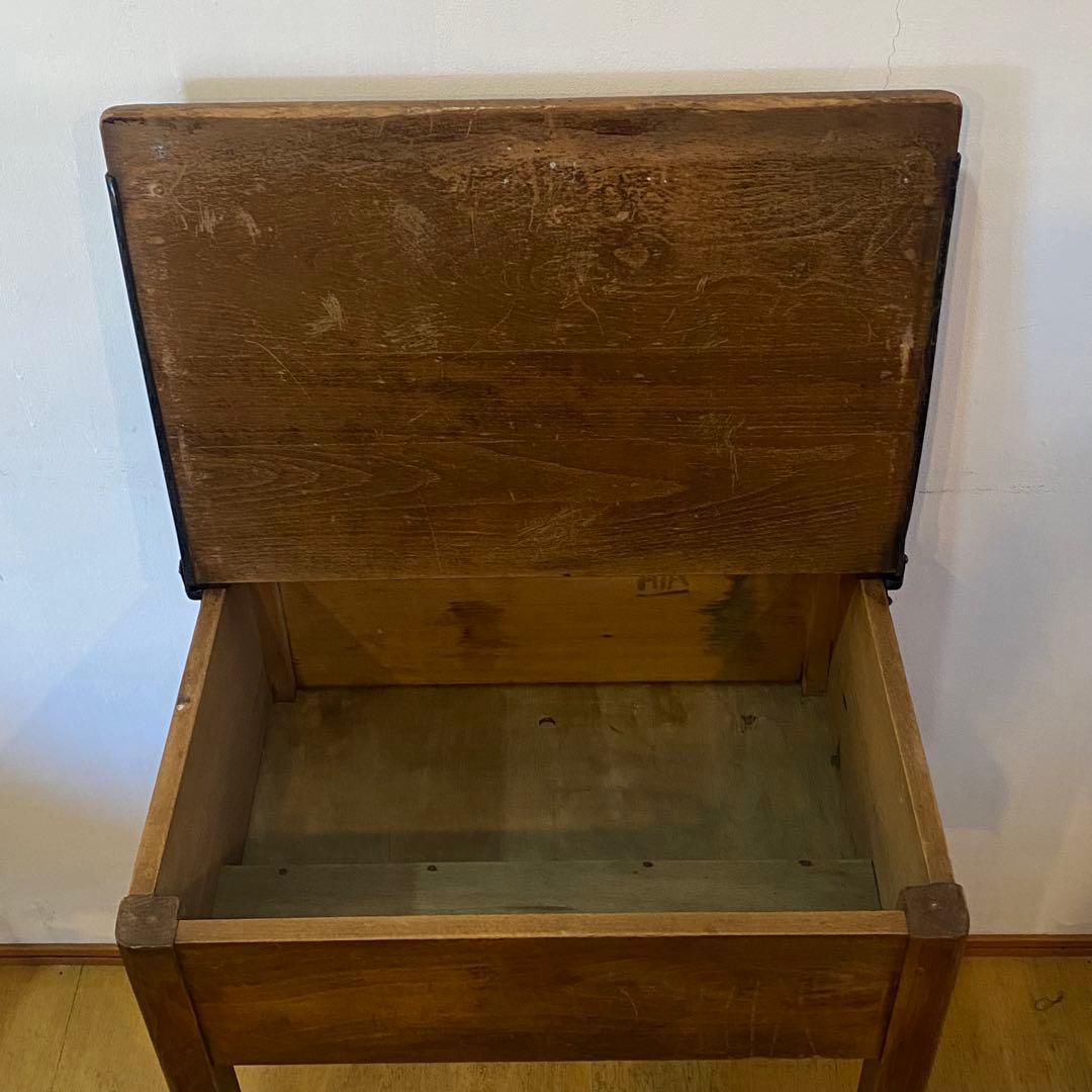60s 70s イギリスビンテージ イギリスアンティーク スクールデスク 学校机