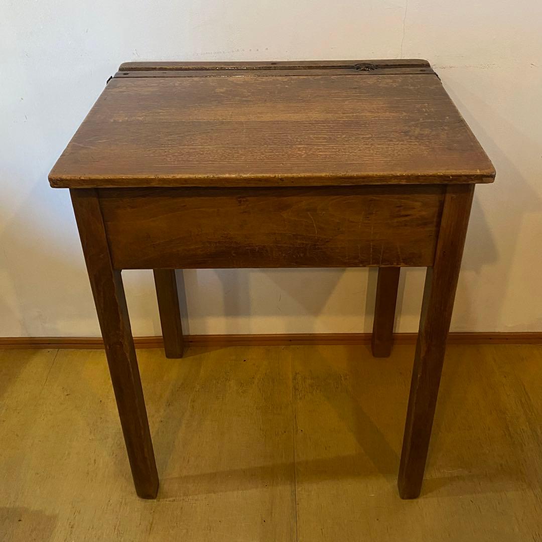 60s 70s イギリスビンテージ イギリスアンティーク スクールデスク 学校机