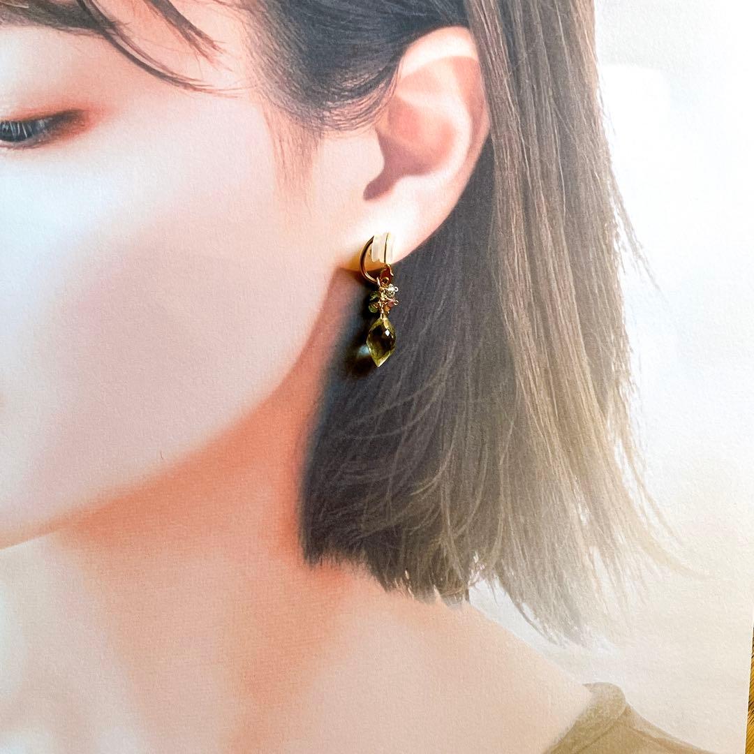 sammy◆着せ替えイヤリング✧ロンドンブルートパーズ/レモン/コッパー