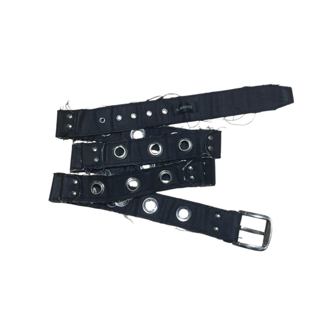 H.naoto クラッシュ　ダメージ　スタッズハトメハギベルト