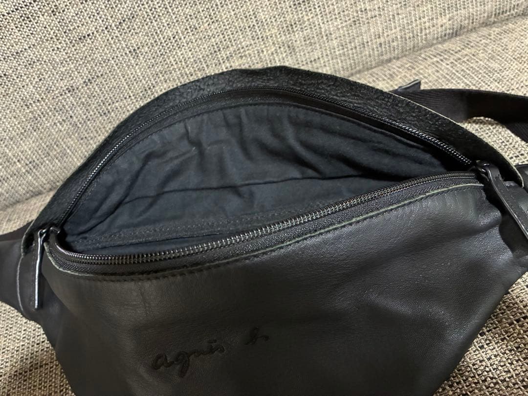 agnès b. レザーウエストポーチ PeterPAH02Z－08