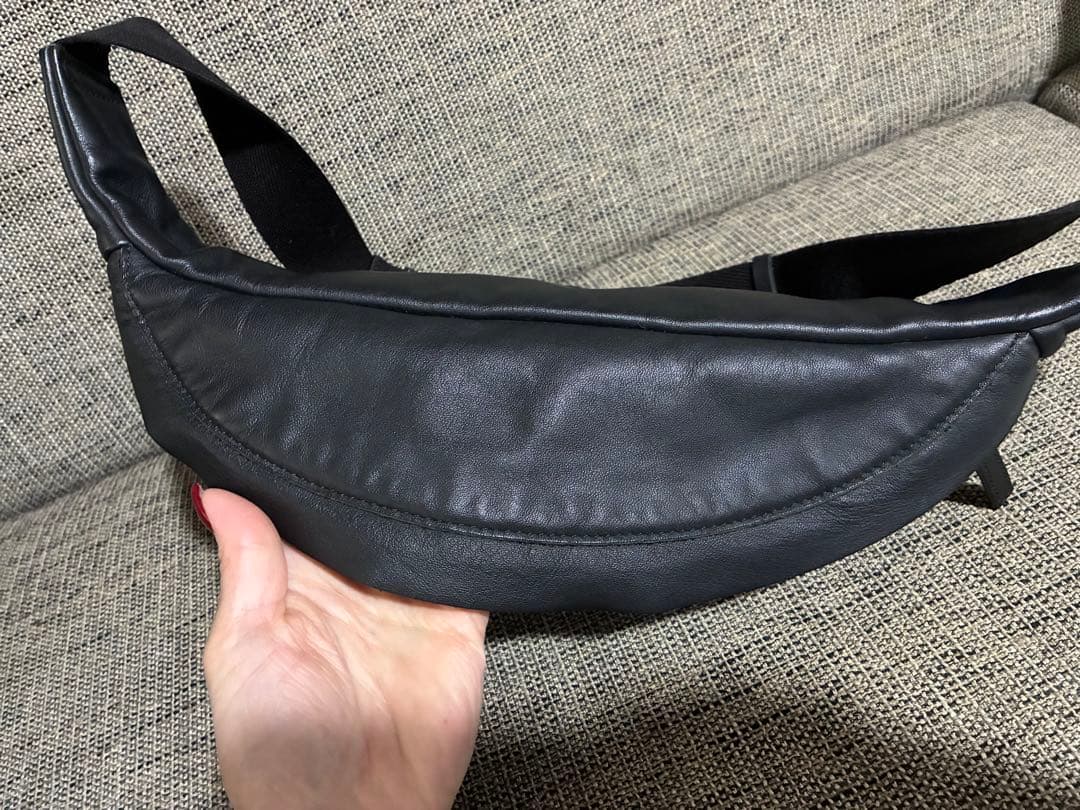 agnès b. レザーウエストポーチ PeterPAH02Z－08