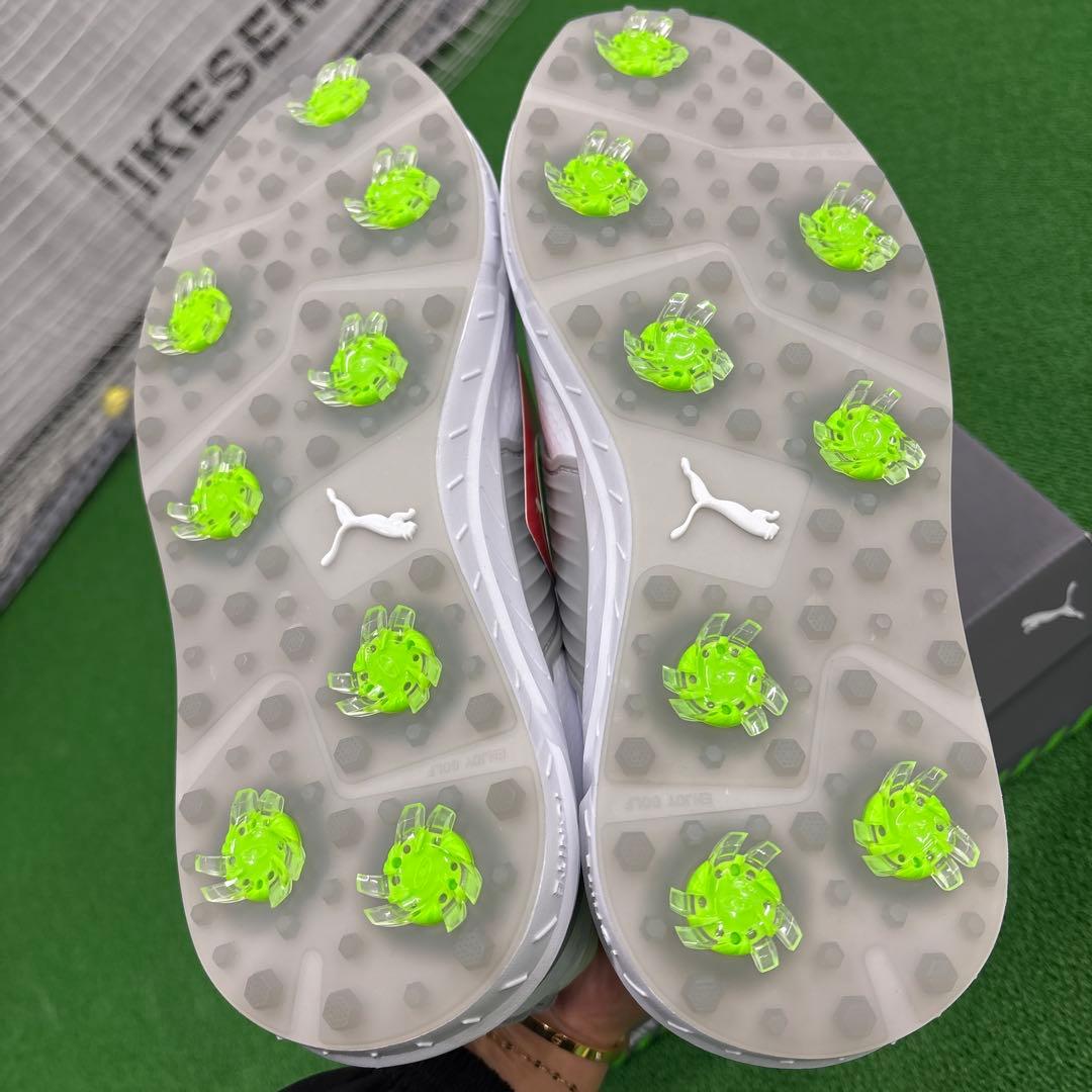 PUMA ゴルフシューズ ホワイト アイコニック27.5