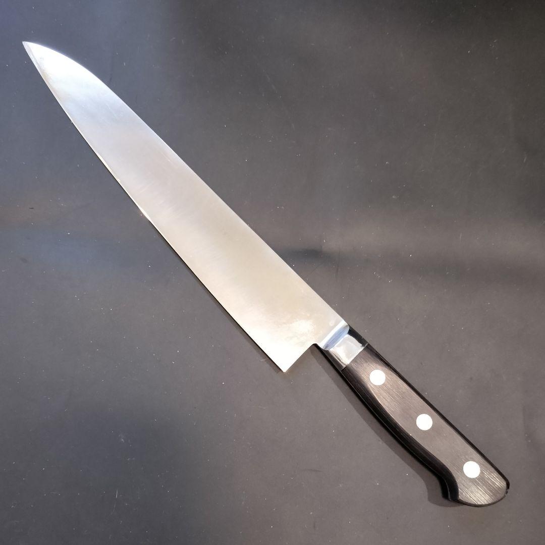 有次 特製 全鋼 日本鋼(SK鋼) ハガネ 牛刀 24cm 研ぎ済み 京都 包丁