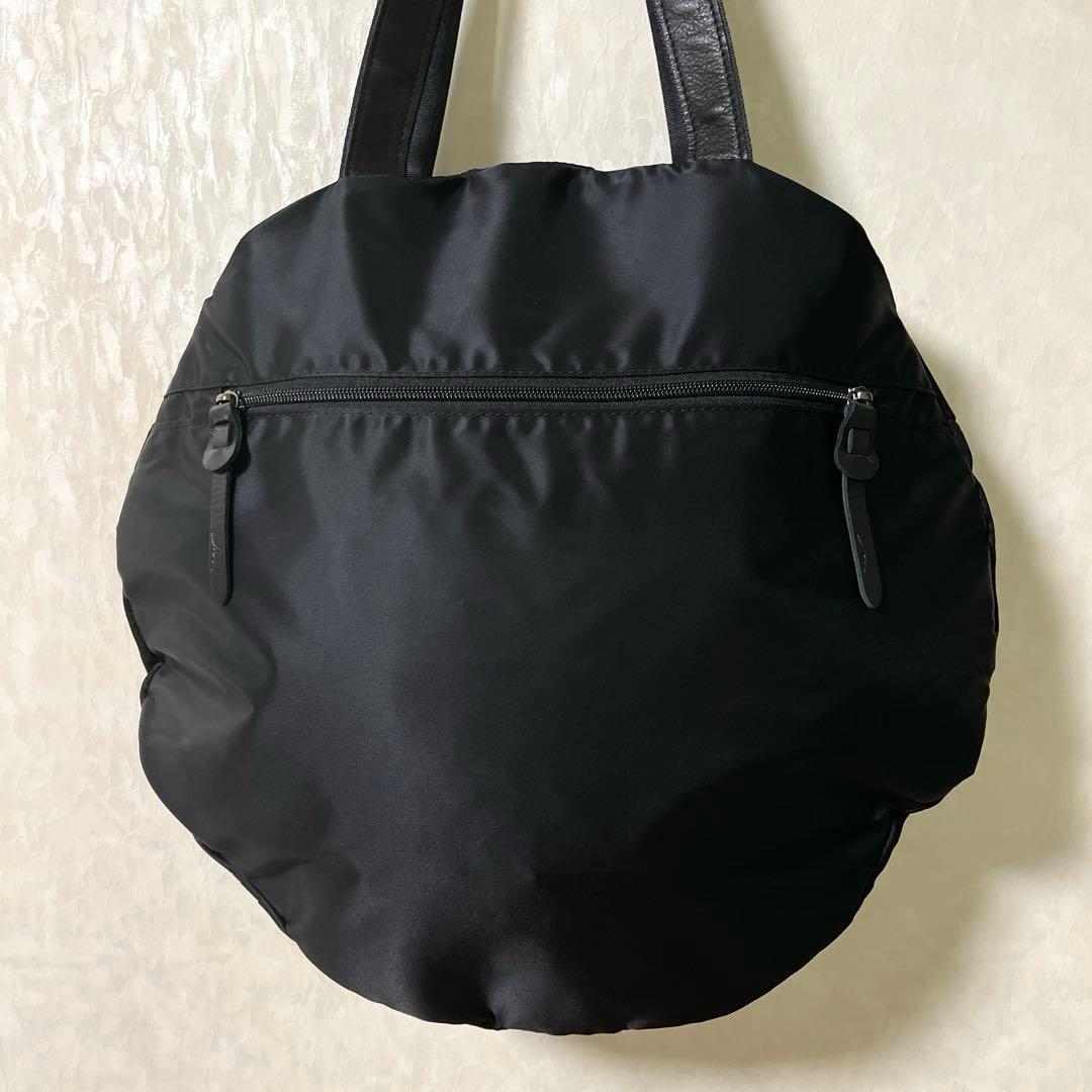 新品＊慈雨 ジウ jiu センソユニコ ドット柄ハンドバッグ トートバッグ 黒