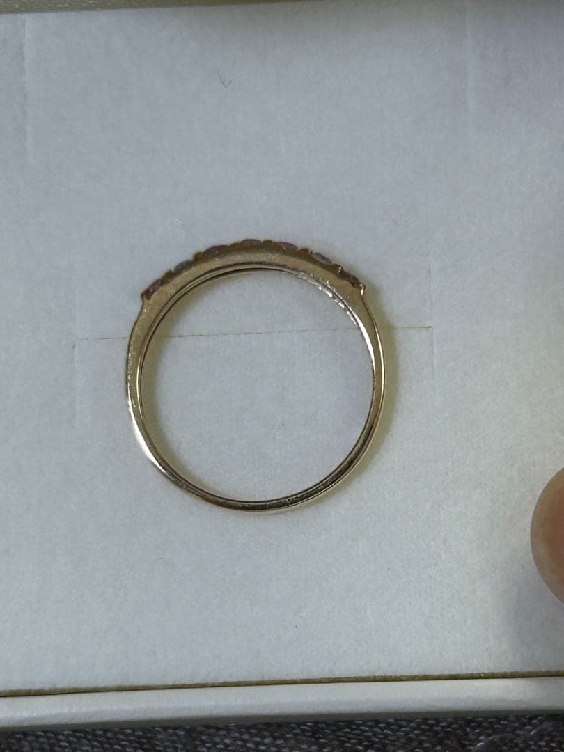 K10 マルチストーン　リング　6号